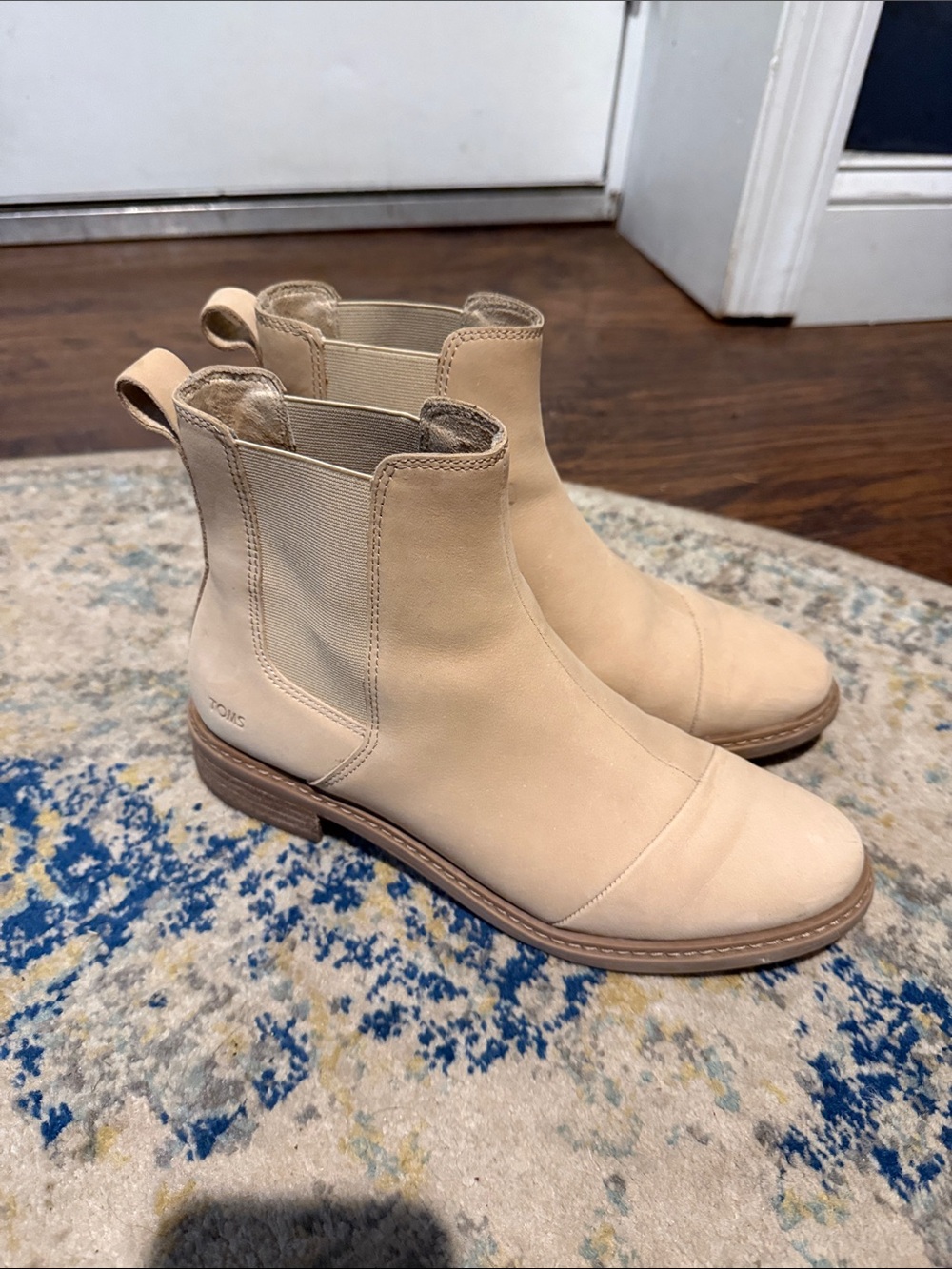 Toms Beige Chelsea Ankle Boots